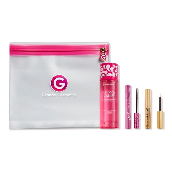 Grande Cosmetics Other - Grande Cosmetics | Makeup Remover, Tubing Mascara, Lash Serum, & Bag | NWT
